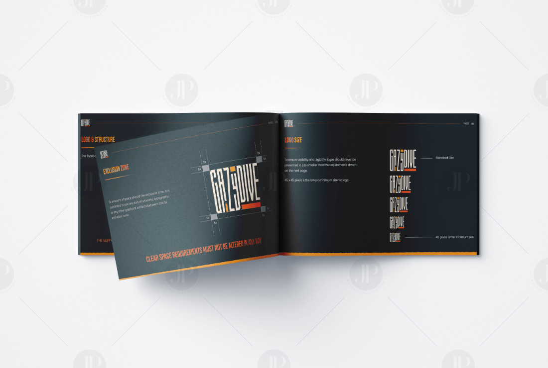 Creative Text Logo Design Ideas Brand Guide Book Design