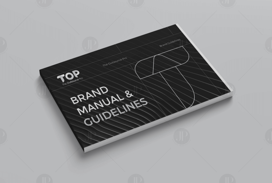 Black Theme Brand Guide Design Book