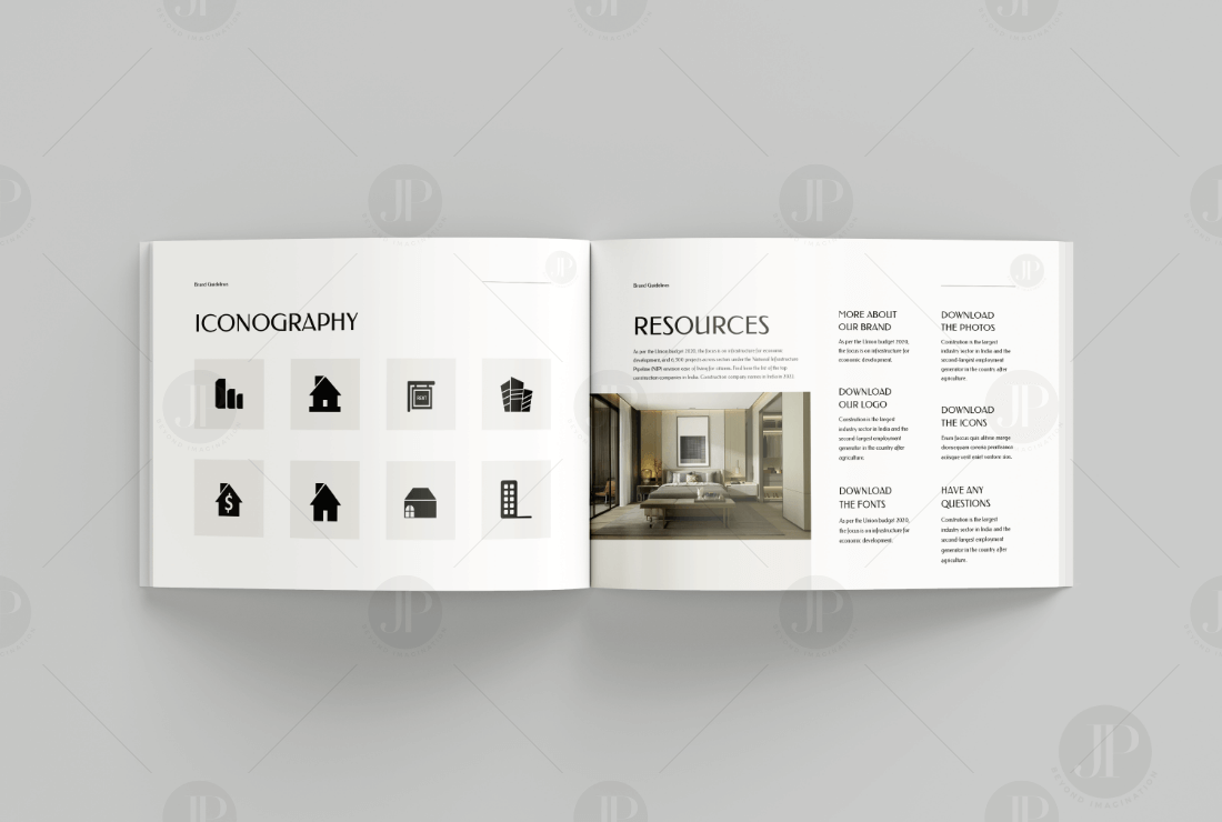 Modern Iconography Brand identify and Guide Book Design