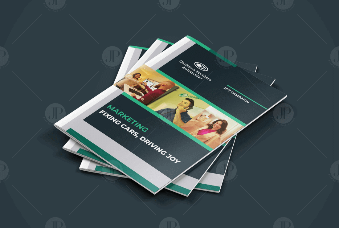 Automobiles Marketing Agency Brochure Design Mockup