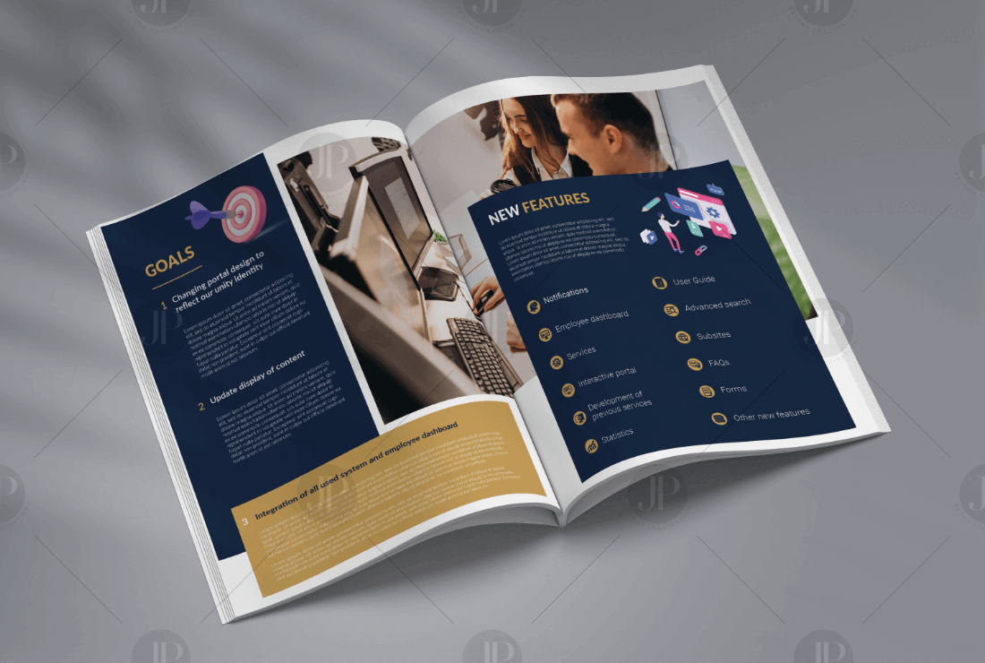 Modern Creative Brochure Design Template Mockup