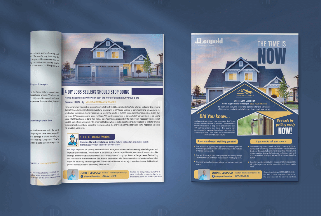 Real Estate Brochure Design Mockup