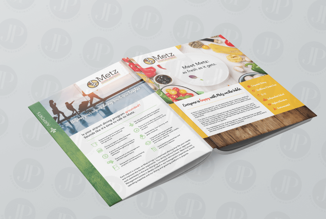 Colorful and Unique Brochure Design Mockup