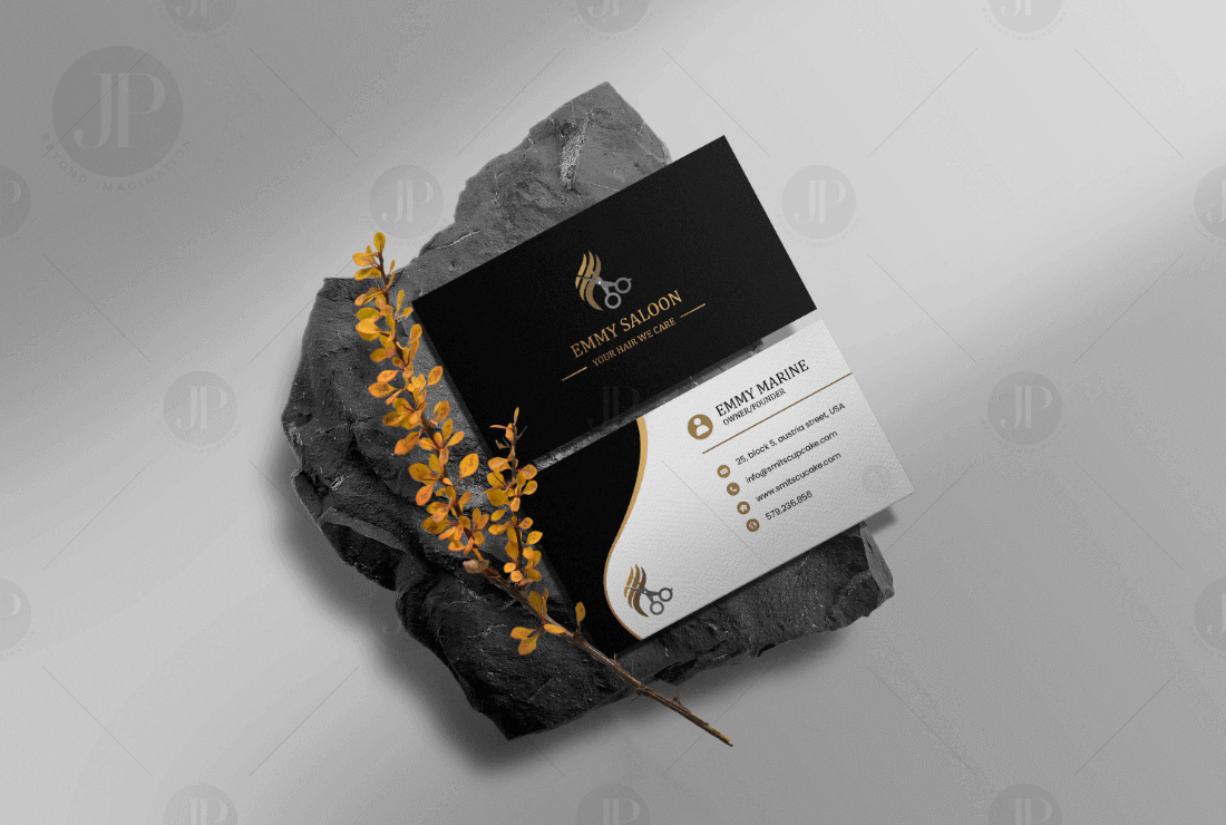 Best Black and White Theme Creative Business Card Design