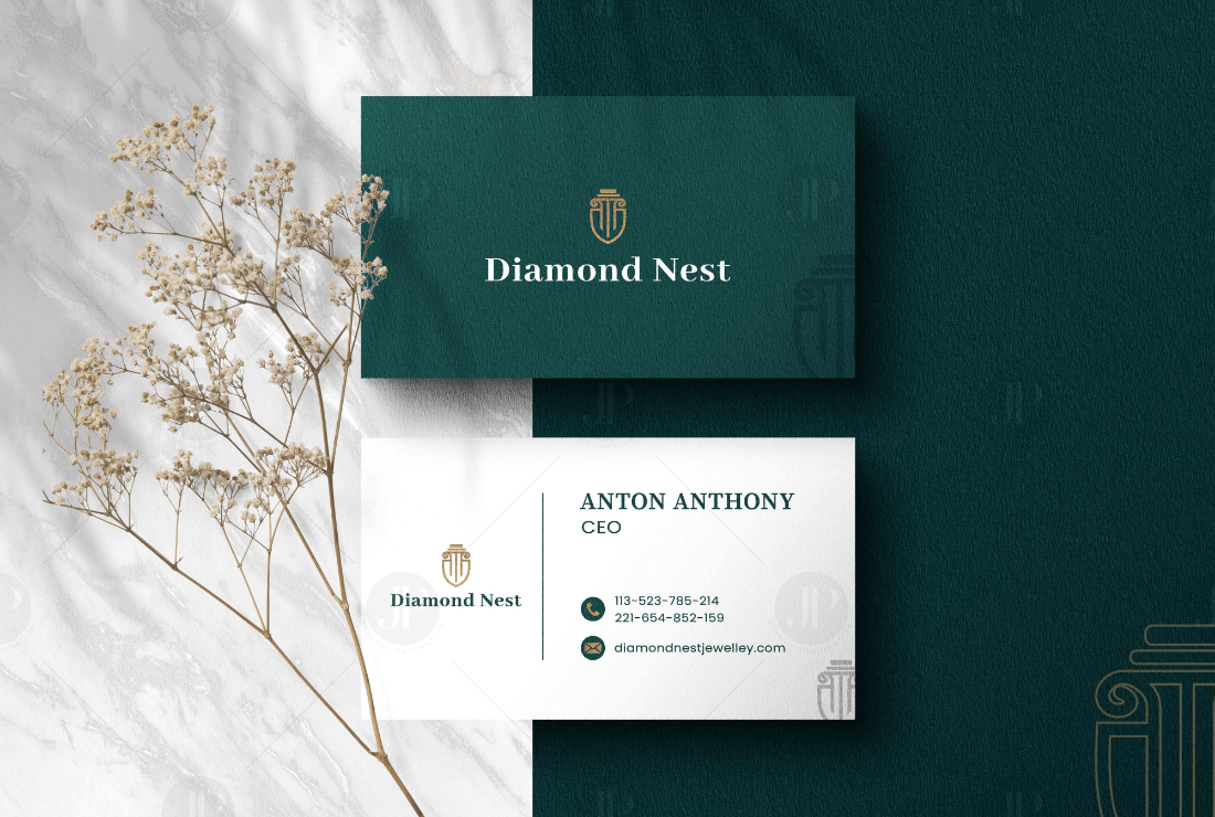 Simple & Unique Business Card Design Mockup