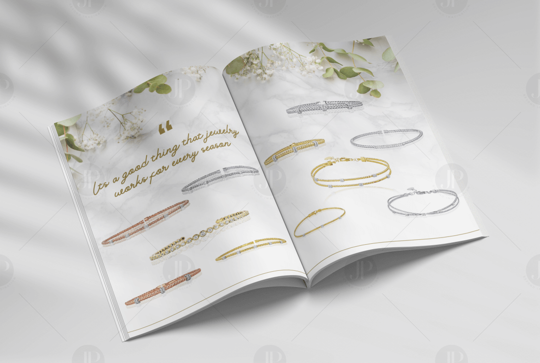 Jewellery Business Catalog Template Design Mockup | Best Graphic Design Agency