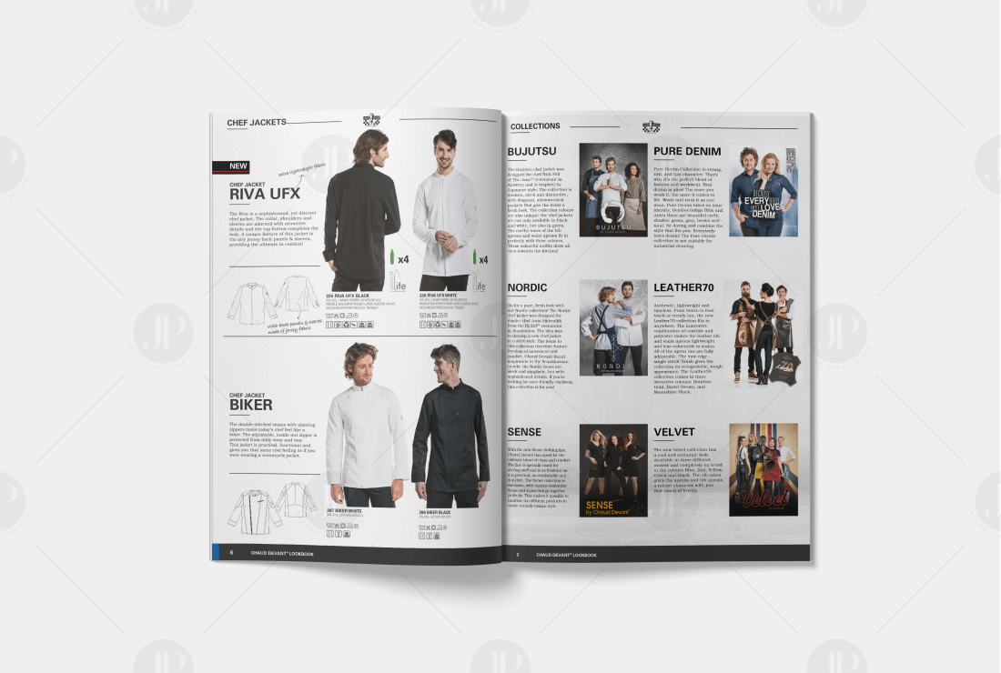 Men's Fashion Collection Catalog Design Mockup Template