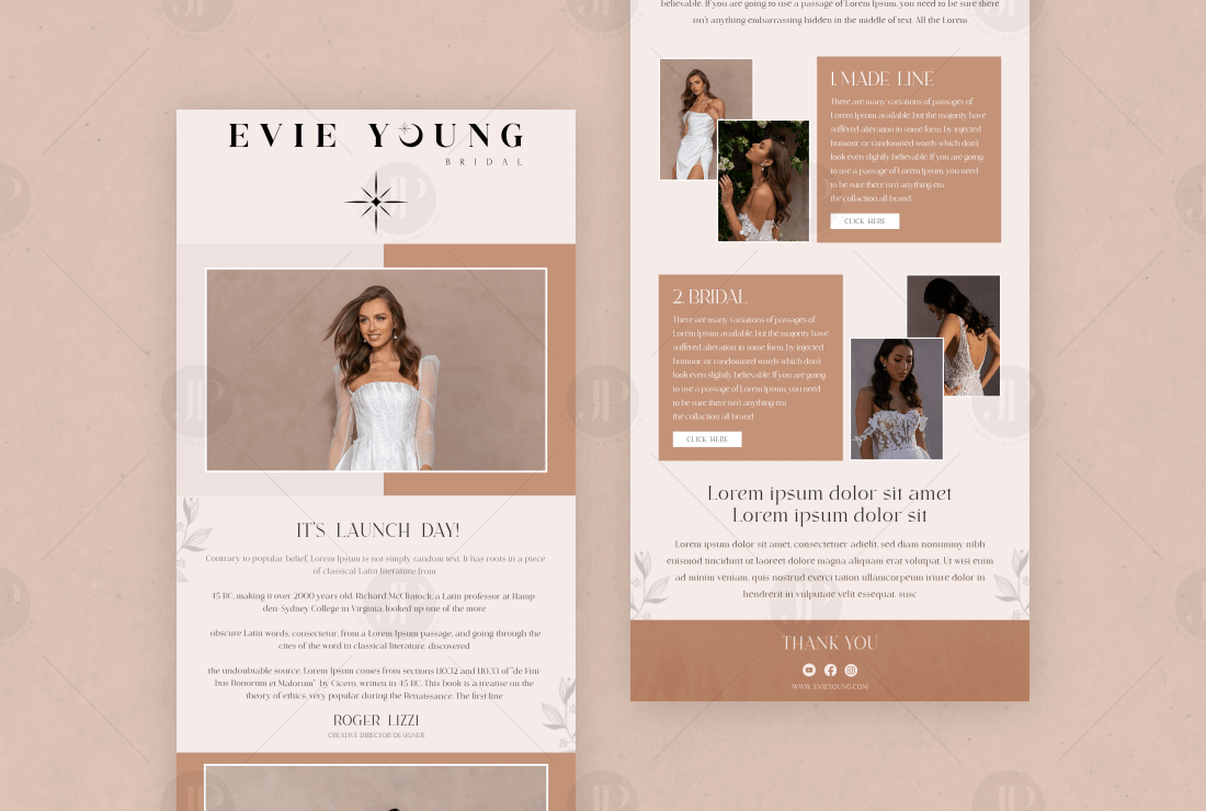 Fashion Design Showcase E-mail Design Template