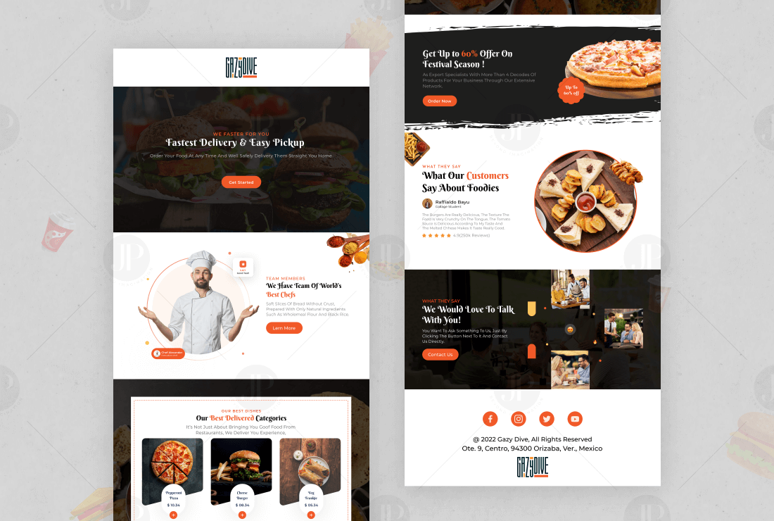 Best Food and Restaurant E-mail Design Template