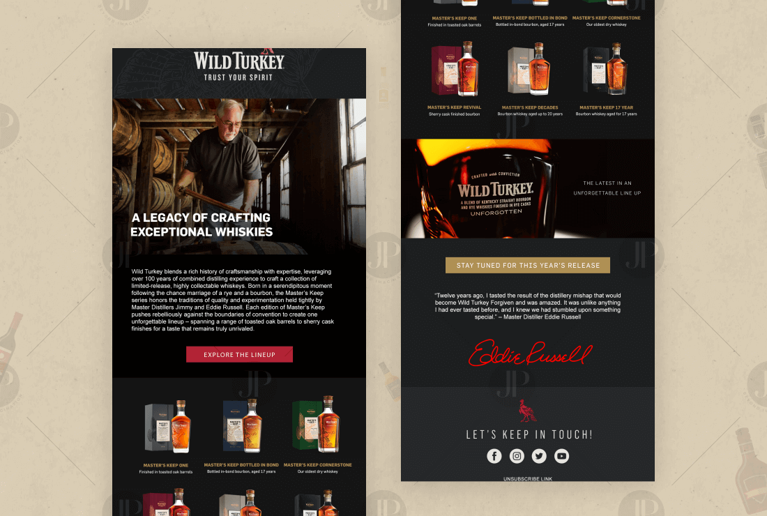 Whiskey E-mail Template Design