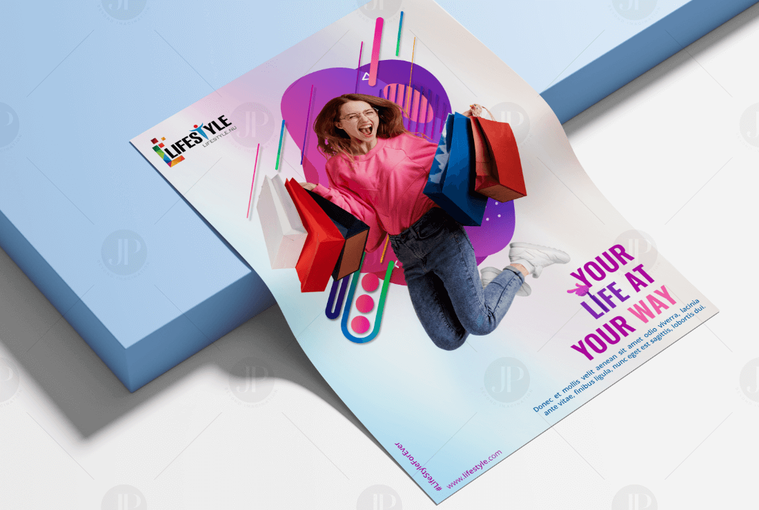 Apparel and Fashion Design Flyer and Poster Design Mockup