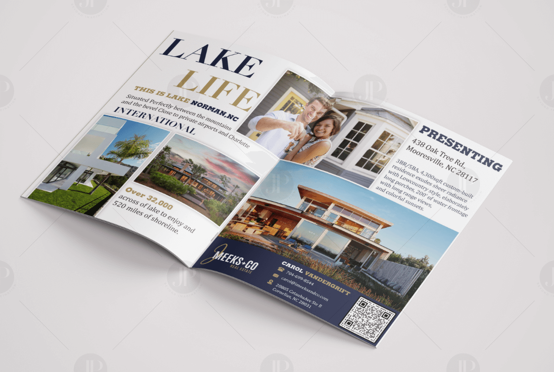 Real Estate Magazine Book Layout with Beautiful Home Interior Design Images