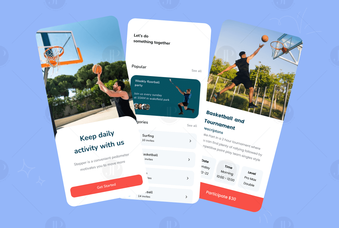 Basketball Mobile Application UI & UX Design Ideas