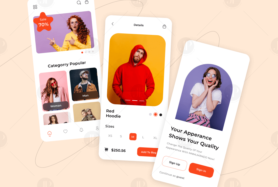 Best Clothing E-Commerce Mobile Application UI UX Sample Design